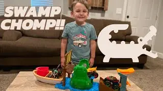 HOT WHEELS MONSTER TRUCK SWAMP CHOMP!! COLOR SHIFTER MONSTER TRUCKS!!