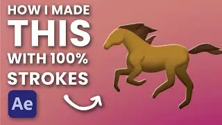 Horse Animation with Strokes Only | After Effects Tutorial