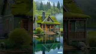 Hidden Mountain Cabin: A Serene Retreat to Relax Your Soul | Cozy Lakeside Escape 4K