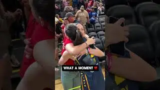 🥰 Caitlin Clark Hugs Gabbie Marshall, Iowa Hawkeyes Teammate After Win | Indiana Fever #shorts