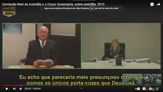 Geoffrey Jackson dep&otilde;e &agrave;  Comiss&atilde;o Real para Respostas Institucionais a Casos Abuso Sexual Infantil