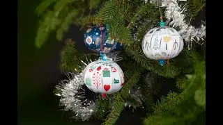 Fabriquer des boules de No&euml;l &ndash; D&eacute;coration du sapin - DIY Maped