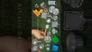 Unboxing utensils Miniature Full Cooking Set ✂️📦 50 pcs of Mini Kitchen set😱 #viral #vlog #trending