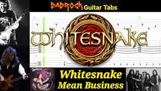 Mean Business - Whitesnake - Guitar + Bass TABS Lesson