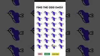 Find the odd one out | Eyesight Challenge #findtheoddemoji #eyesightchallenge #puzzle #guessinggame