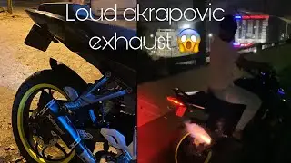 Loud Akrapovic Exhaust in Ns200 || crazy sound 🔥