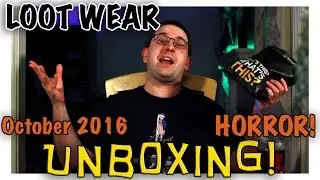 UNBOXING! Loot Wear October 2016 - Horror - Alien, Walking Dead - Socks and Wearable