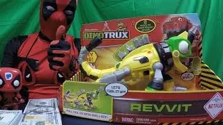 ep057 4K Mattel Dinotrux Reptool Revvit - A DeadPewPie Toy Review