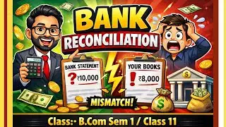 Bank Reconciliation कभी नहीं समझ आया? 😱 | BRS in Easy Hindi | Class 11 & B.Com Sem 1