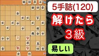 ５手詰(120)：実戦詰将棋（難易度：易）