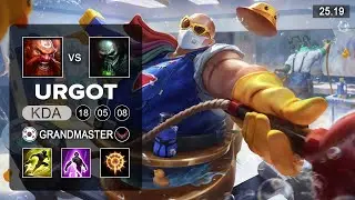 Urgot vs Gragas Top - KR Grandmaster - Patch 25.19 Season 15