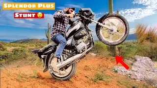 Vlogs And Splendor Plus 😲OFF Roading And Stunt 