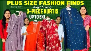 Plus Size Fashion Finds | Budget Frocks & 3-Piece Kurtis up to 6XL | Curvy Queens Must Watch!