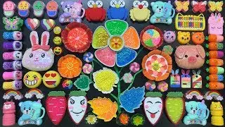 Festival of Colors! Flower Slime! Mixing Floam and Glitter Into Slime! Satisfying Slime Smoothie#777