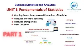 Fundamentals of Statistics  | Meaning, Scope, Importance, Limitations & Central Tendency