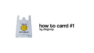 how to carrd #1 | ksjcrop ★
