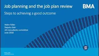 Job planning and the job plan review