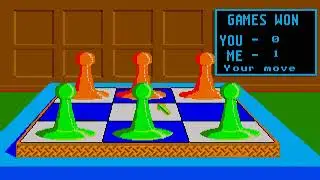 ATARI ST The Great Game of Hexapawn Hexa Pawn STOS Basic Erictronics 19xx STE FALCON