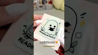 Reading in peace ghost magnetic bookmark 👻🎃