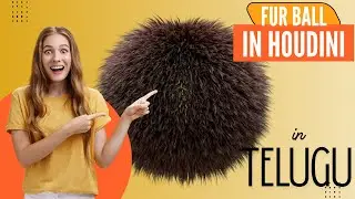 Houdini Grooming in Telugu: A basic Furball  #HoudiniGrooming #CreatureFX #TeluguVFX
