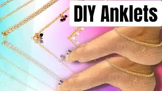 How to Make Beaded Anklets/DIY Anklets with beads/DIY Anklets/Easy and Stylish