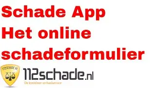 Schade app. Het online schadeformulier