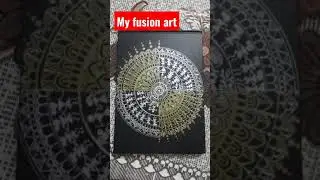 fusion art|| warli and mandala|| warli art|| pen mandala|| mandala art||