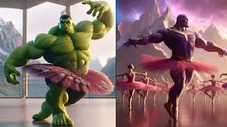 Superhero dance like ballerina #marvel #cartoon #superhero #amazing #avengers