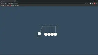 100 Days CSS Challenge Day #11 | CSS Newton's Cradle / Pendulum Animation | Code With Marish😎