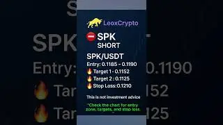 SPK/USDT Short Signal &ndash; Target 1 Hit! | Join Our Telegram for Free Signals