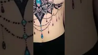 💎 Jewel Sternum Tattoo By OnnySomboon #tattuba #tattoo #tattooartist #sternumtattoo #shorts