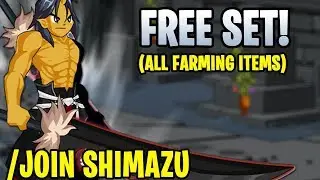 AQW - /JOIN SHIMAZU (ALL Farming Quest Drops!) (AC-TAGGED) + ITEM Showcase!