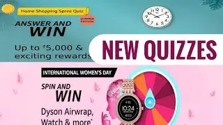 Amazon Home Shopping Spree Quiz Answers Today | International Womens Day Quiz | 2 March
