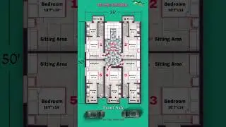 35&times;50 house plan || 35&times;50 house plan for rent || 35 by 50 house plan || #floorplan #shorts