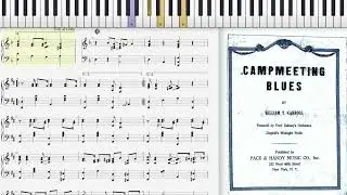 Campmeeting Blues by William T. Carroll (1920, Ragtime piano)
