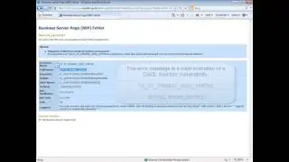 SQL Injection in custom SAP BSP applications
