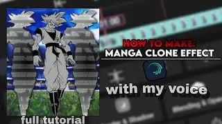 🔥 INSANE Manga Clone Effect in Seconds! (With My Voice) ☠️ | Alight Motion tutorial 