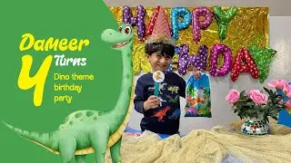 Dameer Turns 4 | Dino Theme Birthday Party | NDMS Toys & Tours