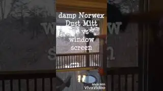 Norwex Dust Mitt vs window screen