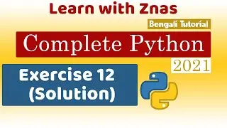 Python Exercise 12 (Solution)