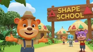 Animal Friends Shape Song for Kids | Fun Shape Learning Song, Baby Songs & Nursery Rhymes 🐻🔺