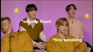 BTS Speaking English Compilation