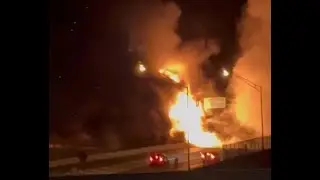 I-471 Big Mac Bridge Fire News Report Compilation