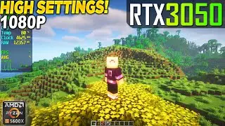 Minecraft RTX 3050 + 5600x - 1080p High, BSL Shader,