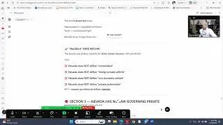 State of Nevada Right to Travel: Researching the Laws in this STATE for non-resident registration