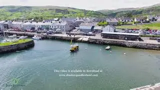 Carnlough Harbour Village Glencloy Glens of Antrim Northern Ireland e 4K