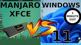 Manjaro 21 XFCE vs Windows 11: RAM