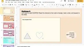 Adding Shapes to Google Slides