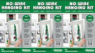 No-Wire Hanging Kit for Metal Frames