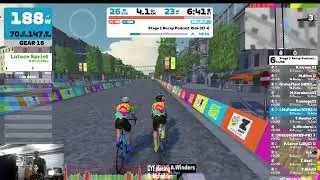 Zwifting with CYE - Stage 1 Recap Ride - watch the femmes - TdF